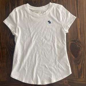 Girls Abercrombie Kids Shirt Size 9/10 White Like New